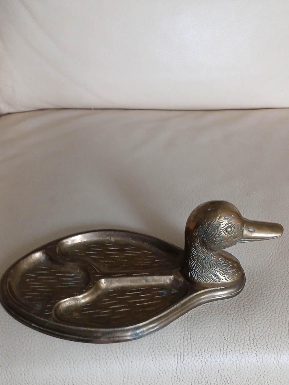 Brass Duck Trinket Tray